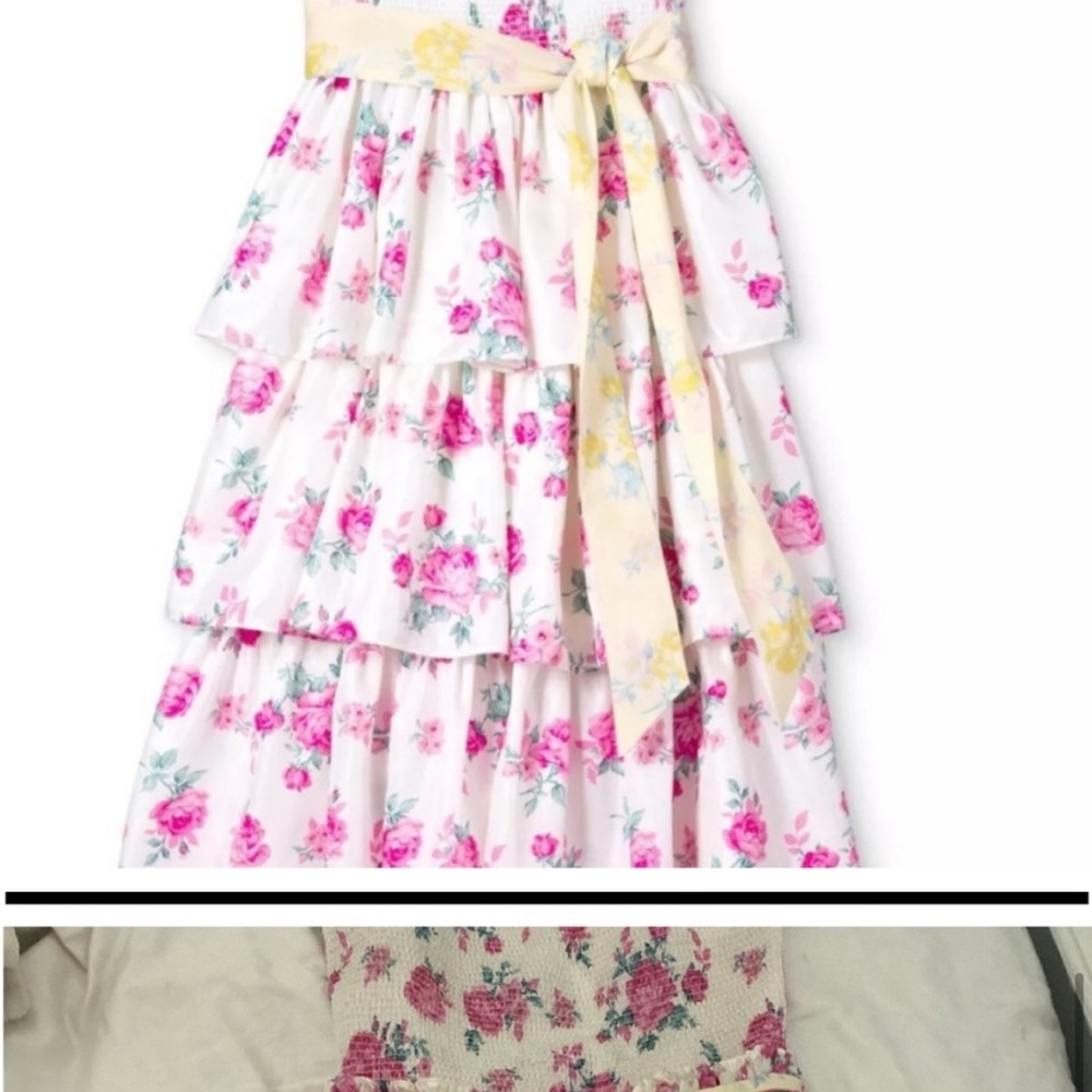 Floral Tiered Skirt for Kids
